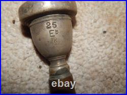 Very Rare Vincent Bach 25 Vintage eB K Trumpet Mouthpiece with brass elbow