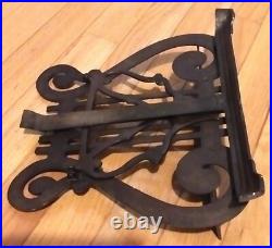 Very Rare Vintage 10x11 Heavy Brass Lyra Harp Notes Book Cookbook Stand Holder