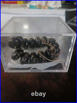 Very Rare, Vintage African Bone/horn Beaded Bracelet With Brass Prayer Beads