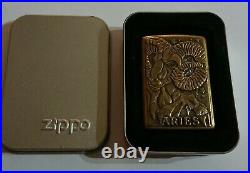 Very Rare Vintage BARRETT SMYTHE ARIES Zodiac Series Brass ZIPPO Lighter c. 1998