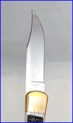 Very Rare! Vintage! BUCK Custom Lockback Folding Knife # 0727 Including COA