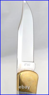 Very Rare! Vintage! BUCK Custom Lockback Folding Knife # 0780 Including COA