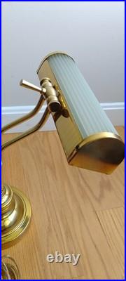 Very Rare Vintage Brass Adjustable Desk Lamp Bankers Lamp
