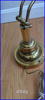 Very Rare Vintage Brass Adjustable Desk Lamp Bankers Lamp