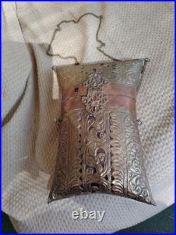 Very Rare Vintage Brass And Copper Purse