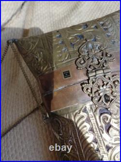 Very Rare Vintage Brass And Copper Purse