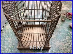 Very Rare Vintage Brass Birdcage Unique Solid Quality