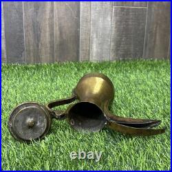 Very Rare Vintage Brass Dallah Coffee Pot Arabic