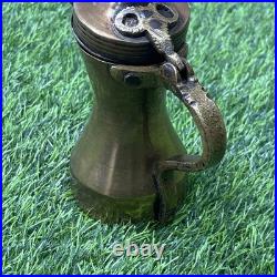 Very Rare Vintage Brass Dallah Coffee Pot Arabic