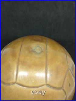 Very Rare Vintage Brass Soccer Ball, 17 Cm Tall