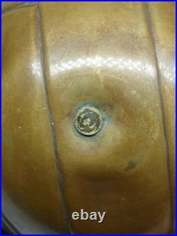 Very Rare Vintage Brass Soccer Ball, 17 Cm Tall