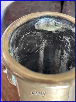 Very Rare Vintage Brass Steamship Salinometer Boiler Water Test Tankard