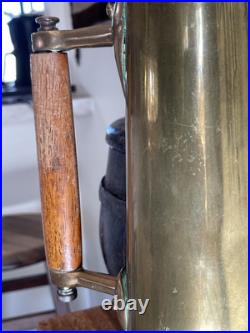 Very Rare Vintage Brass Steamship Salinometer Boiler Water Test Tankard