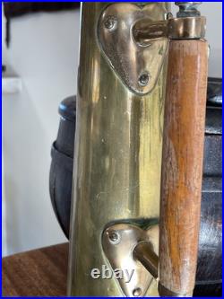 Very Rare Vintage Brass Steamship Salinometer Boiler Water Test Tankard