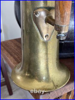 Very Rare Vintage Brass Steamship Salinometer Boiler Water Test Tankard