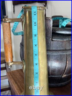 Very Rare Vintage Brass Steamship Salinometer Boiler Water Test Tankard