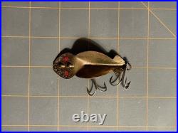 Very Rare Vintage Buck Perry Red-eye Brass Spoonplug
