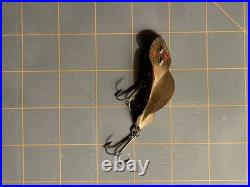 Very Rare Vintage Buck Perry Red-eye Brass Spoonplug