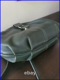 Very Rare Vintage Coach No 1321 102 Green Laurel/clam shell shoulder bag purse