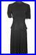 Very-Rare-Vintage-French-1940-s-Wwii-Era-Black-Brass-Studded-Rayon-Dress-Size-6-01-ld