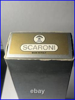 Very Rare Vintage Italian Solid Brass Corkscrew With Padauk Wood Highlights