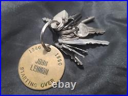 Very Rare Vintage? John Lennon Beatles 1940 1980 Starting Over Brass Keychain