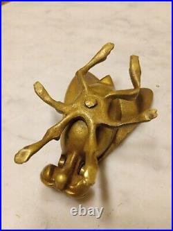 Very Rare Vintage Laidlaw Wire Brass Fly Match Holder/Ashtray