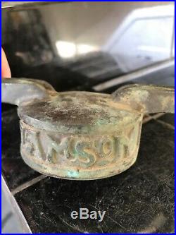 Very Rare Vintage Lamson Brass Radiator Cap Classic Veteran Car Ornament