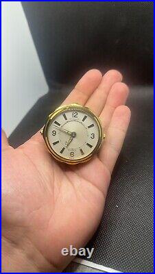 Very Rare Vintage LeCoultre 8 Days Table / Desk Swiss Alarm Clock
