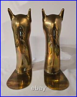 Very Rare Vintage MCM SARREID LTD Spain Brass Llama Bookends 2043