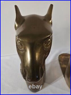 Very Rare Vintage MCM SARREID LTD Spain Brass Llama Bookends 2043