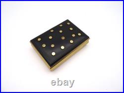 Very Rare Vintage MID Century Danish Modern Brass Dots Jewelry Artist Box Case