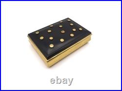 Very Rare Vintage MID Century Danish Modern Brass Dots Jewelry Artist Box Case