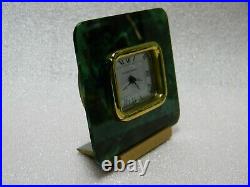 Very Rare Vintage Matthew Norman Brass Alarm Clock Swiss Made Working