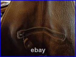 Very Rare Vintage Roots Canada Large Brown Leather Crossbody/Shoulder Hobo Bag
