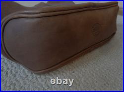 Very Rare Vintage Roots Canada Large Brown Leather Crossbody/Shoulder Hobo Bag