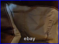 Very Rare Vintage Roots Canada Large Brown Leather Crossbody/Shoulder Hobo Bag