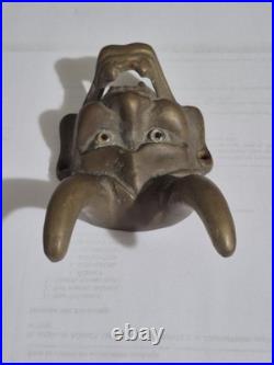 Very Rare Vintage Side Mount 1978 Cast Bronze Satan Arthur Court GlassEyed Devil