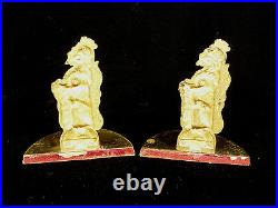 Very Rare Vintage'the Queen's Lion' Solid Brass Bookends Circa 1955