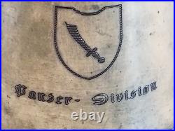 Very Rare WWII RZM Germany Panzer Tank Division 13 Brass 6 Milk Pitcher B4