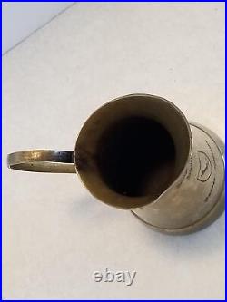 Very Rare WWII RZM Germany Panzer Tank Division 13 Brass 6 Milk Pitcher B4