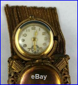Very Rare Walter Lampl 7 Jewel Accro Bond Watch Swiss Watch Pin/brooch