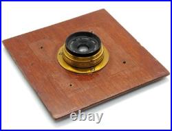 Very Rare Wide Angle brass lens Bausch Lomb Protar About 100 mm F18 Covers 5x7