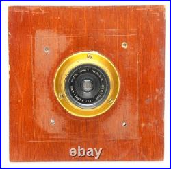 Very Rare Wide Angle brass lens Bausch Lomb Protar About 100 mm F18 Covers 5x7
