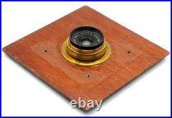 Very Rare Wide Angle brass lens Bausch Lomb Protar About 100 mm F18 Covers 5x7