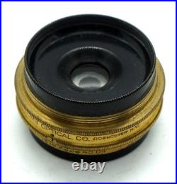 Very Rare Wide Angle brass lens Bausch Lomb Protar About 100 mm F18 Covers 5x7