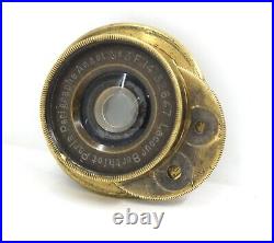 Very Rare Wide Angle brass lens Lacour Berthiot Paris Perigraphe 116 mm F14 9x12