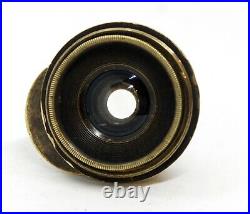 Very Rare Wide Angle brass lens Lacour Berthiot Paris Perigraphe 116 mm F14 9x12