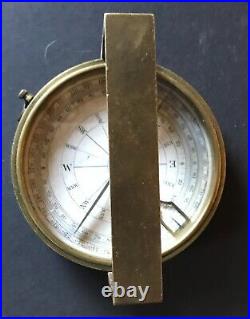 Very Rare Working Brass Navy Compass by AG Thornton Ltd, Manchester, Military