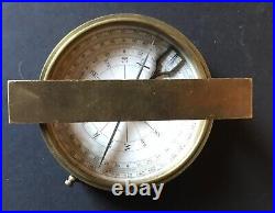 Very Rare Working Brass Navy Compass by AG Thornton Ltd, Manchester, Military